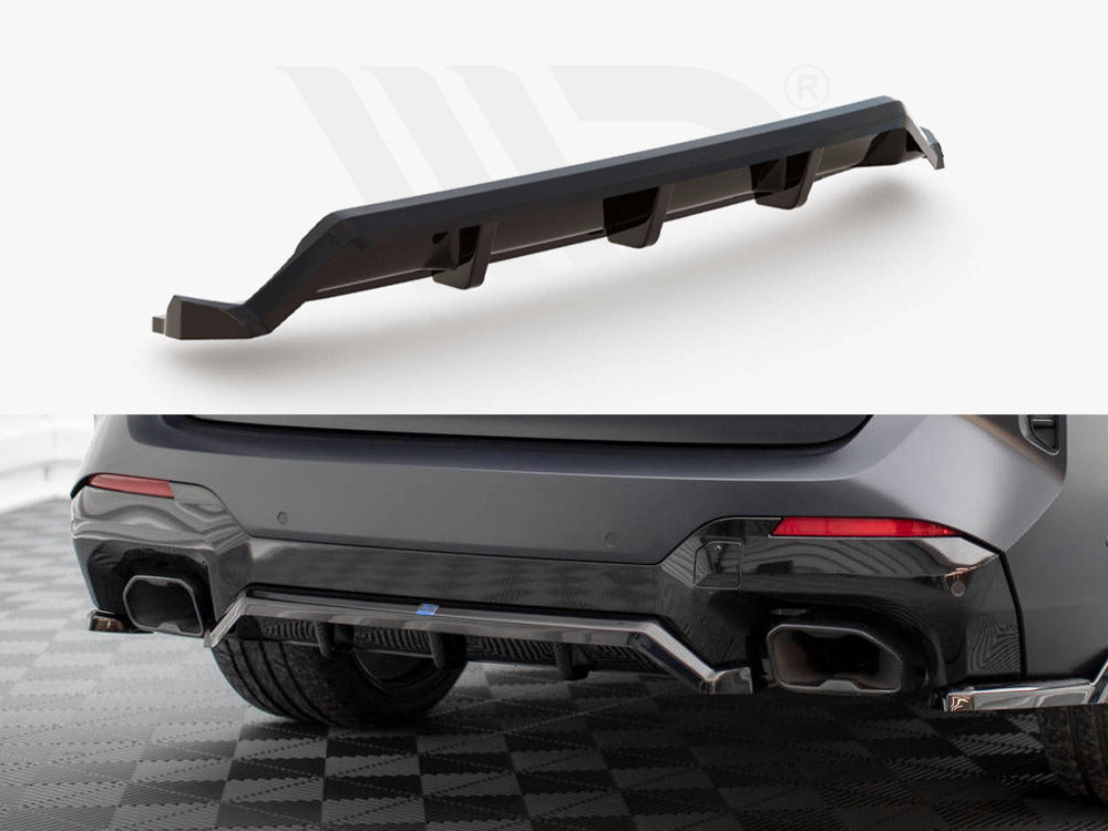 Central Rear Splitter (Vertical Bars) BMW X3 M-Pack G01 Facelift Maxton Design