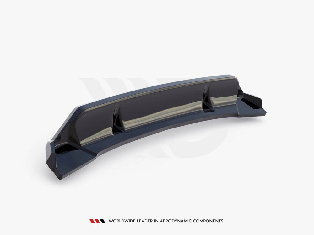 Central Rear Splitter (Vertical Bars) BMW X3 M-Pack G01 Facelift Maxton Design