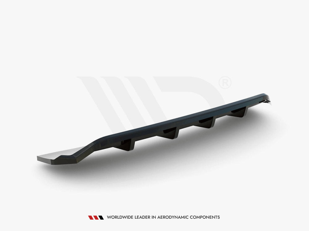 Central Rear Splitter (Vertical Bars) Audi A4 Competition B9 Maxton Design