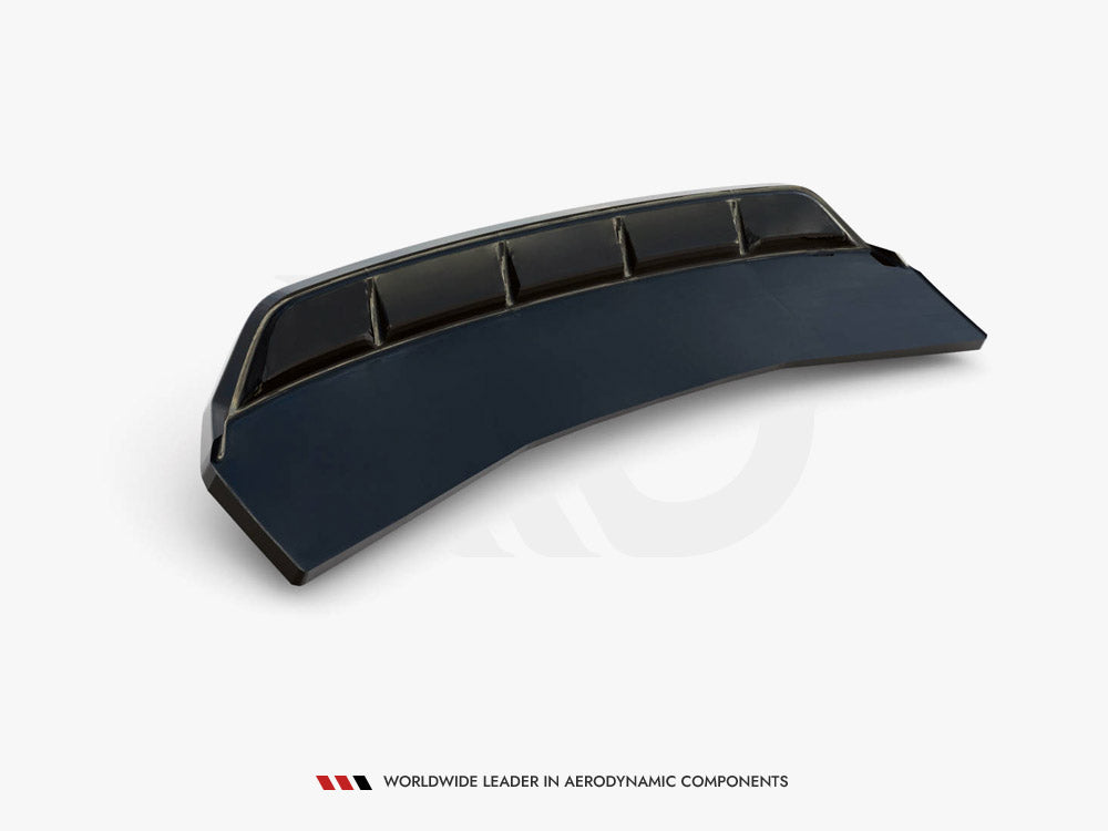 Central Rear Splitter (Vertical Bars) Audi A4 Competition B9 Maxton Design