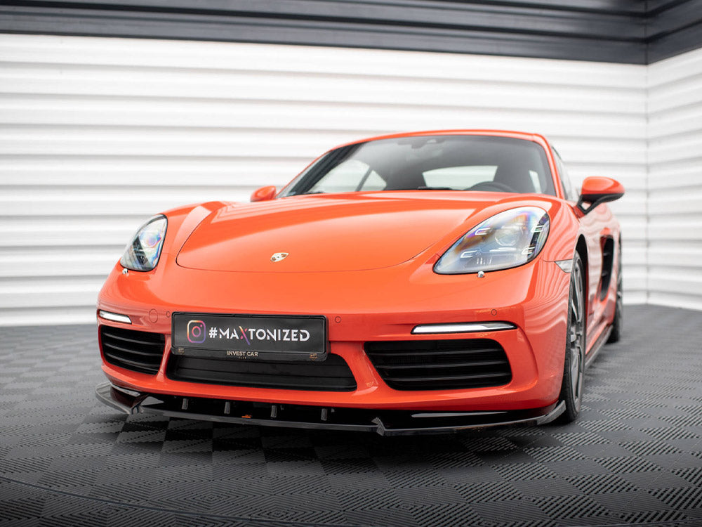 Front Splitter V.1 Porsche 718 Cayman 982c Maxton Design