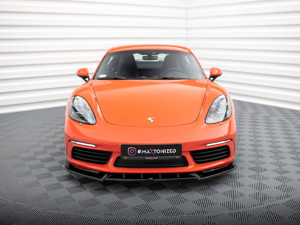 Front Splitter V.1 Porsche 718 Cayman 982c Maxton Design