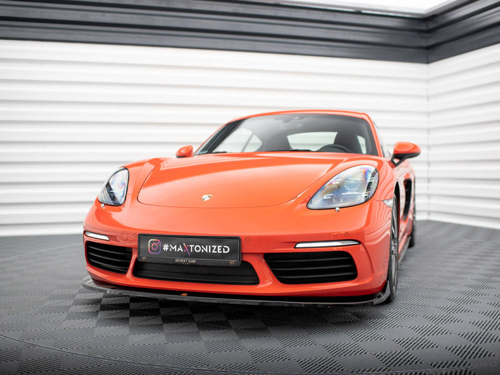 Front Splitter V.2 Porsche 718 Cayman 982c Maxton Design