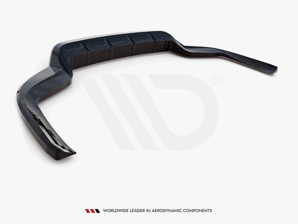 Central Rear Splitter (Vertical Bars) Porsche Panamera E-Hybrid 971 Facelift Maxton Design