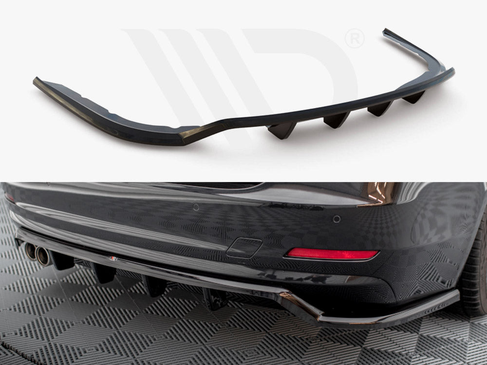 Central Rear Splitter (Vertical Bars) BMW 4 Gran Coupe F36 Maxton Design