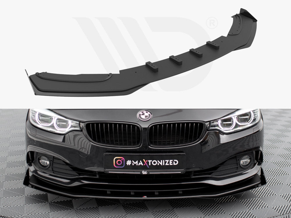 Street PRO Front Splitter + Flaps BMW 4 Gran Coupe F36 Maxton Design