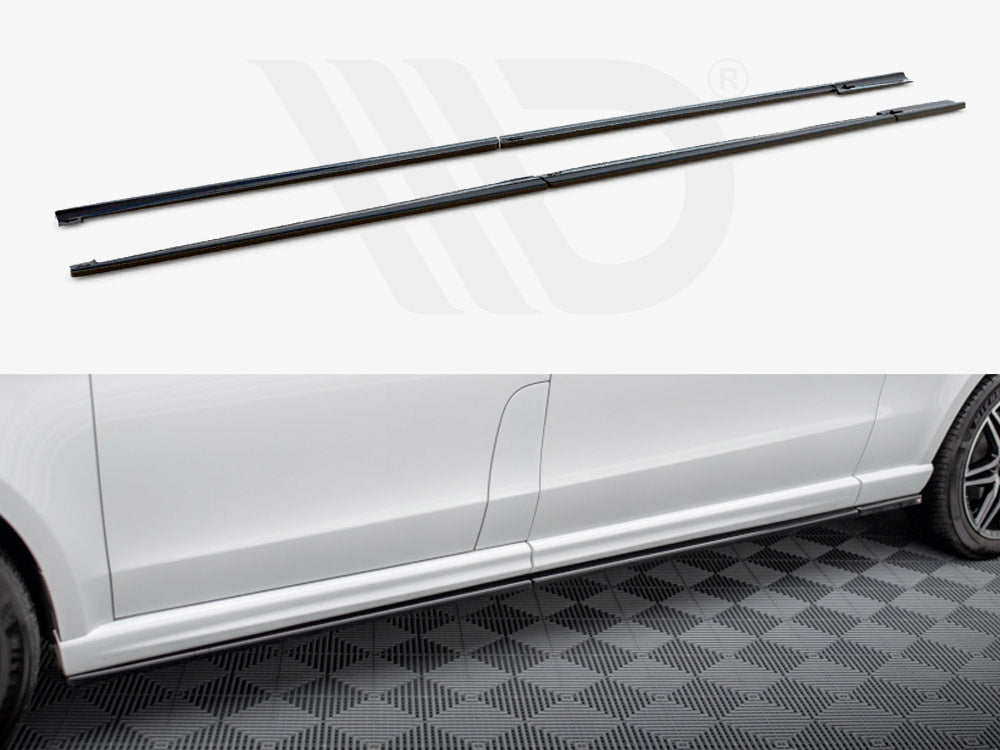 Side Skirts Diffusers Mercedes V-Class Extra Long AMG-Line W447 Facelift Maxton Design