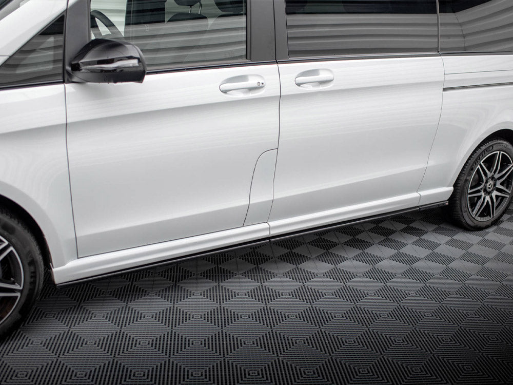 Side Skirts Diffusers Mercedes V-Class Extra Long AMG-Line W447 Facelift Maxton Design