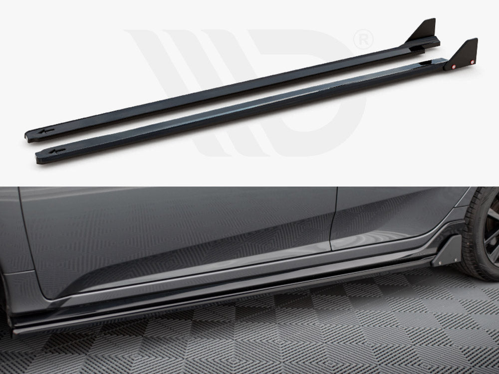 Side Skirts Diffusers + Flaps Honda Civic Sport Mk 10 Maxton Design