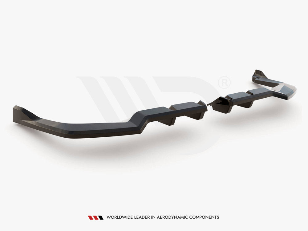 Central Rear Splitter (Vertical Bars) V.2 Honda Civic Type-R Mk 11 Maxton Design