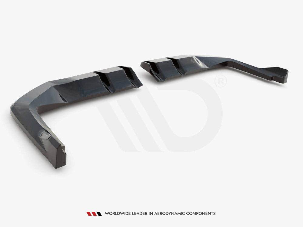 Central Rear Splitter (Vertical Bars) V.2 Honda Civic Type-R Mk 11 Maxton Design