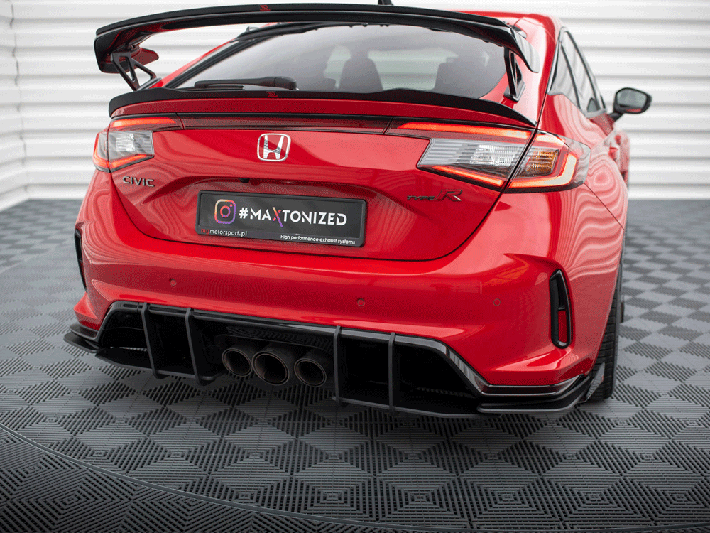 Street PRO Rear Diffuser + Flaps Honda Civic Type-R Mk 11 Maxton Design