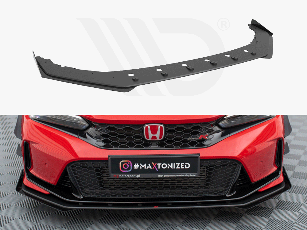 Street PRO Front Splitter + Flaps Honda Civic Type-R Mk 11 Maxton Design