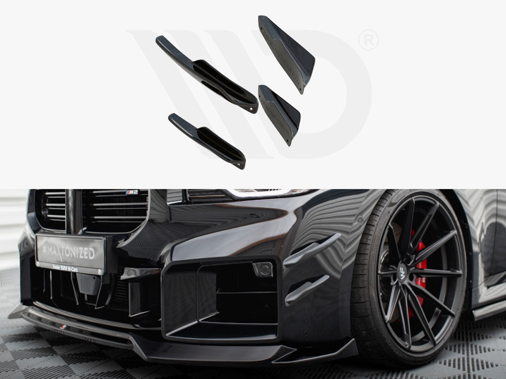 Front Bumper Wings (Canards) BMW M2 G87 Maxton Design