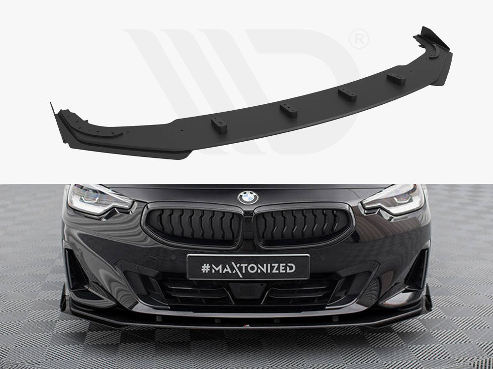 Street PRO Front Splitter + Flaps BMW 2 Coupe G42 Maxton Design