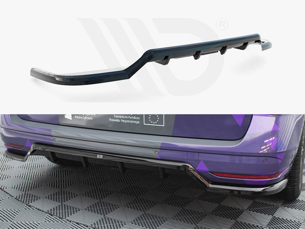 Central Rear Splitter (Vertical Bars) VW Multivan T7 Maxton Design