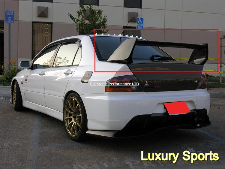 Luxury Sports Factory EVO 9 Style Spoiler For Mitsubishi EVO 7-9