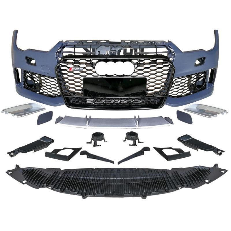 Luxury Sports RS7 Style Front Bumper with grill For Audi A7 C7.5 16-18 -PP