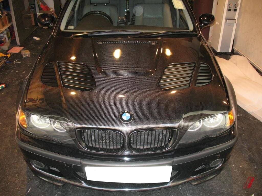 Luxury Sports GTR T2 Style Carbon Bonnet For BMW E46 -PP