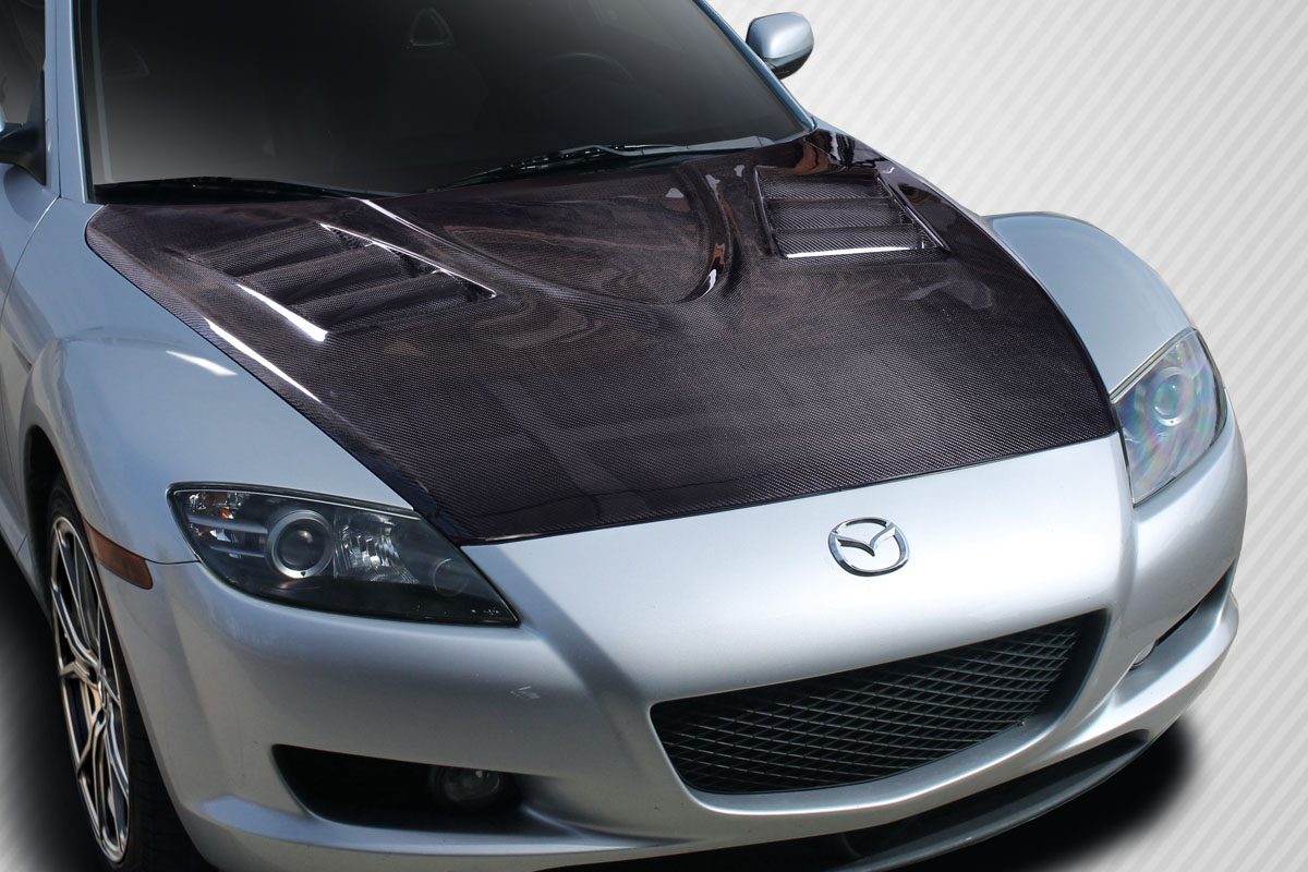 Luxury Sports Type 3 Style Carbon Bonnet For Mazda RX8