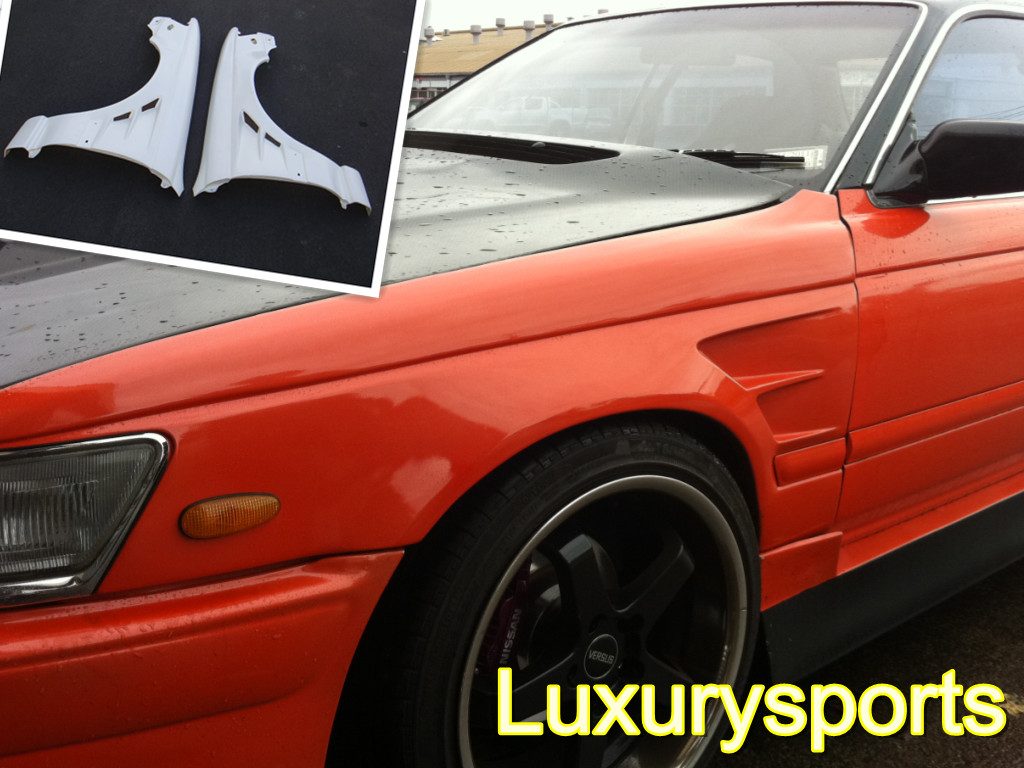 Luxury Sports BN Style Front Fender For Nissan Laurel C33 30mm Wide