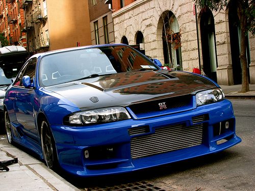 Luxury Sports Top Secret Style Front Bumper For Nissan Skyline R33