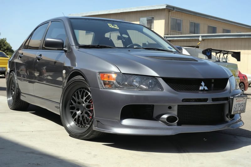 Luxury Sports SE Style Fiberglass Front Lip For Mitsubishi EVO 9