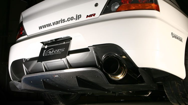 Luxury Sports Varis Style Carbon Rear Diffuser For Mitsubishi EVO 9 -PP