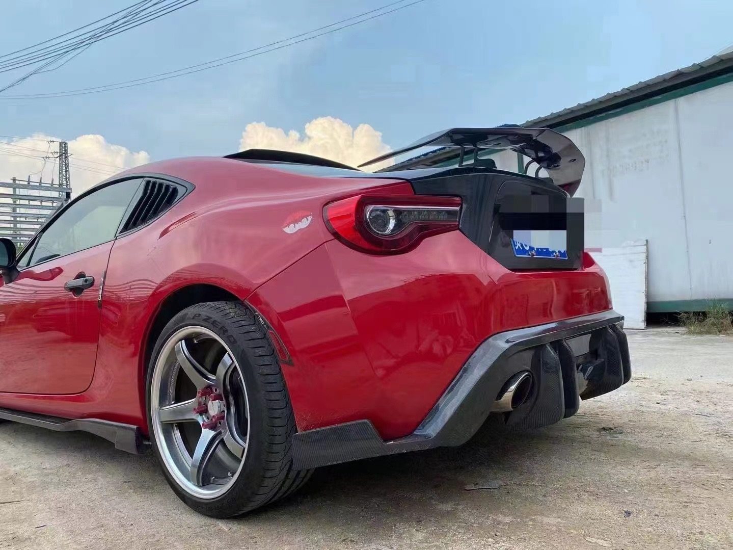 Luxury Sports Type 2 Style Rear Diffuser For Toyota GT86/BRZ 17-19 -PP