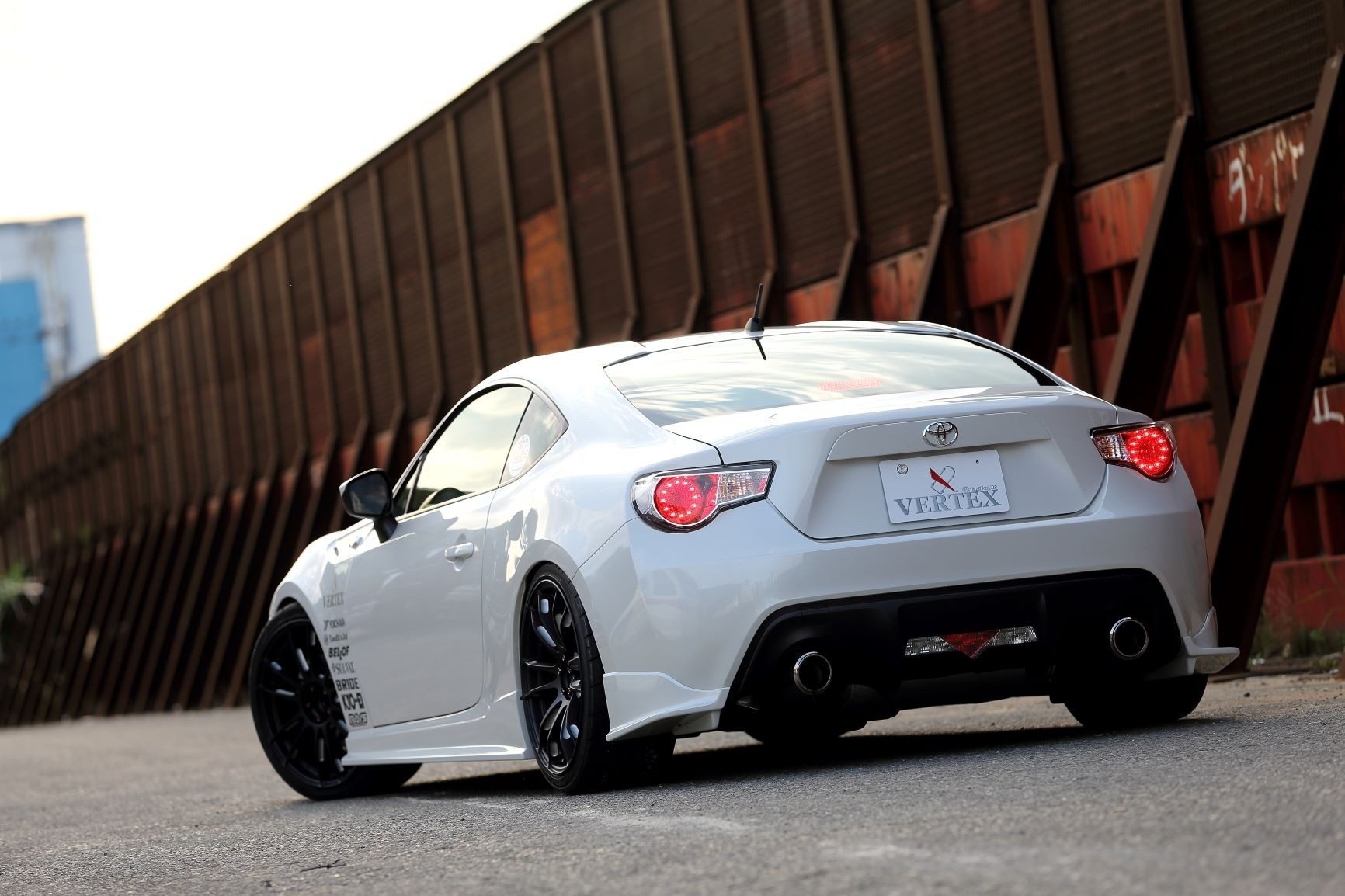 Luxury Sports Vertex Style Rear End Caps Toyota GT86