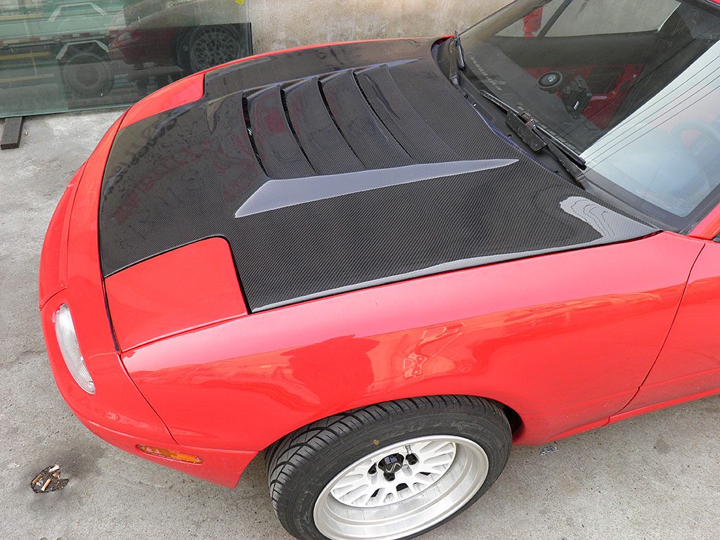 Luxury Sports BN Style Fiberglass Bonnet For Mazda Mx5 NA