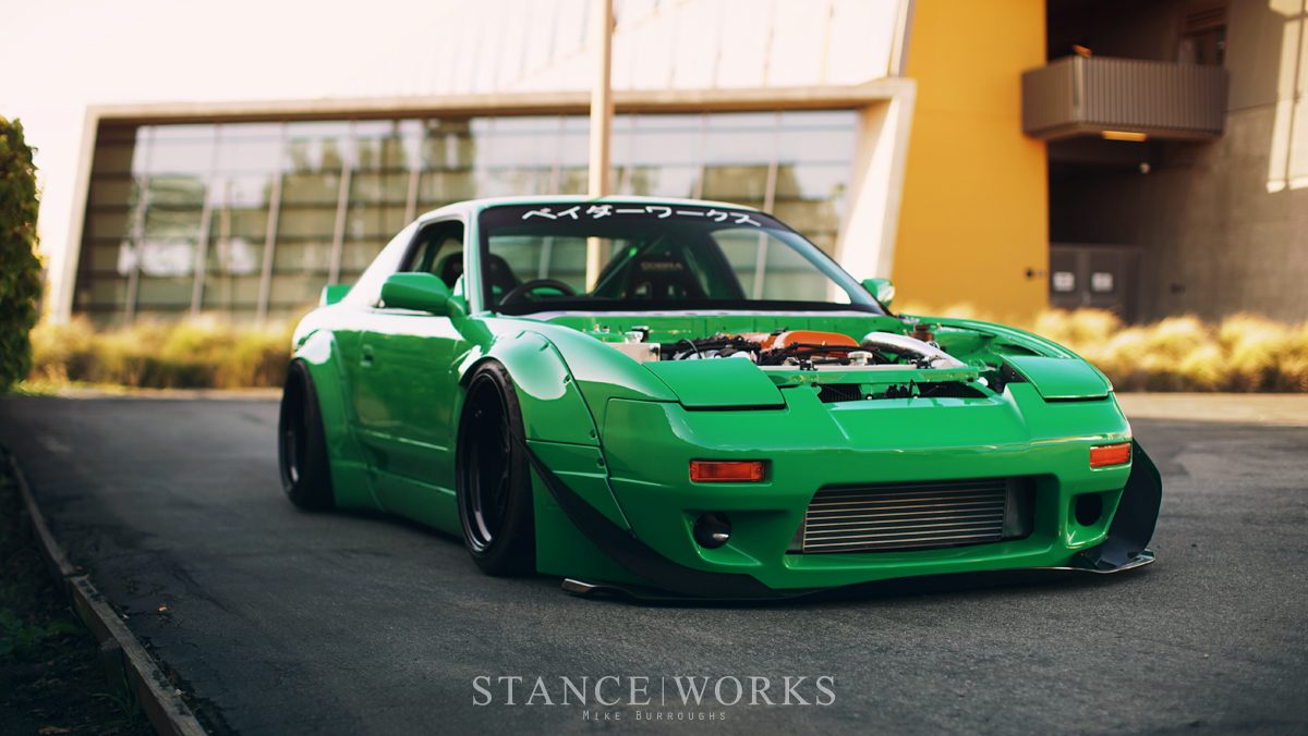 Luxury Sports Rocket Bunny V2 Style Front Rear Flares Side Nissan Silvia 180sx