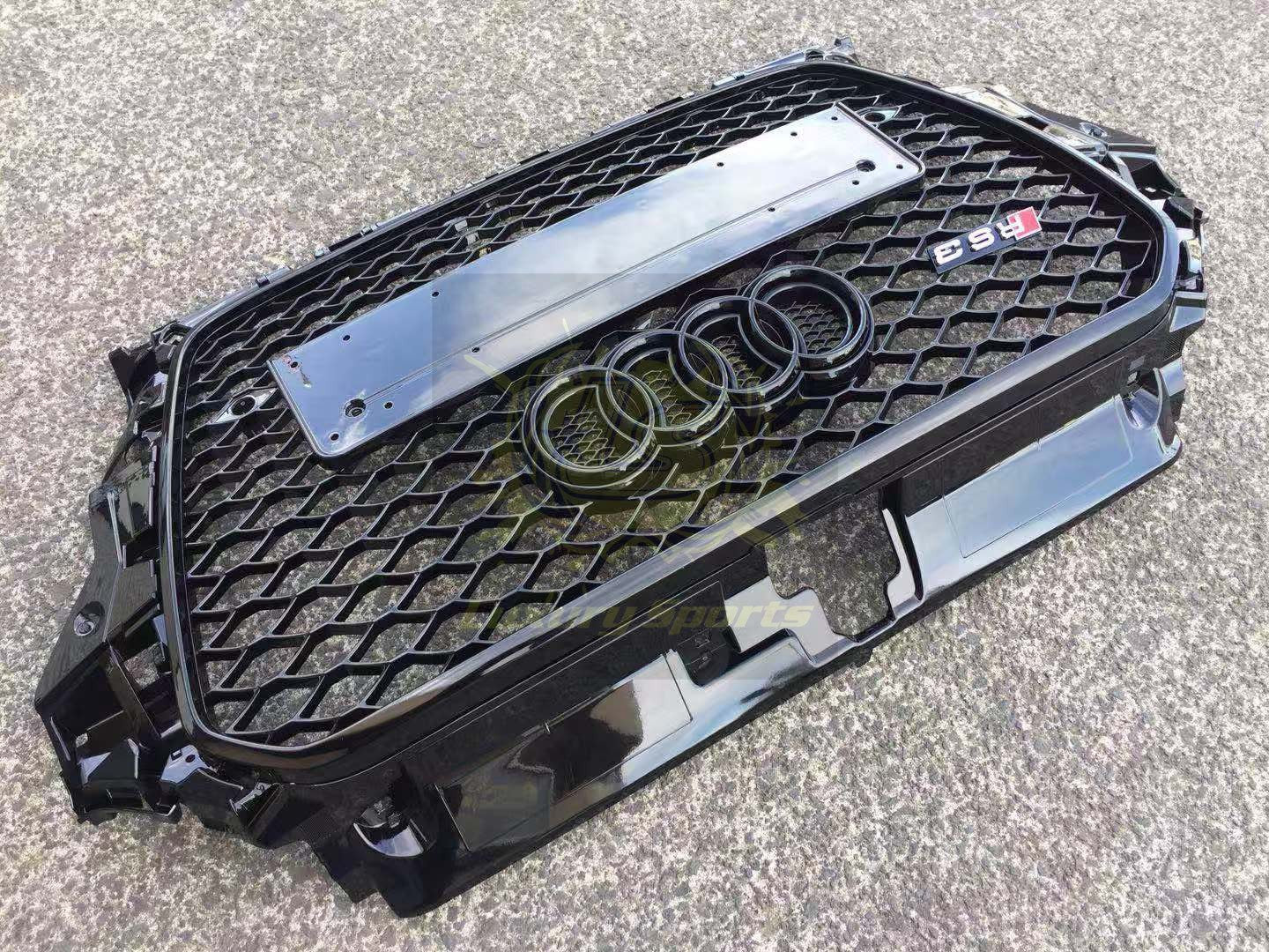 Luxury Sports RS3 Honeycomb Style Front Grill For Audi A3/S3 8V 13-16