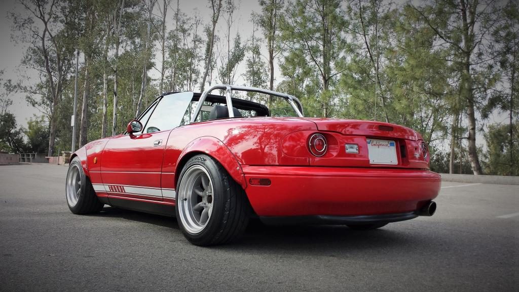 Luxury Sports 50mm Wide Front and Rear Flares For Mazda Mx5 NA