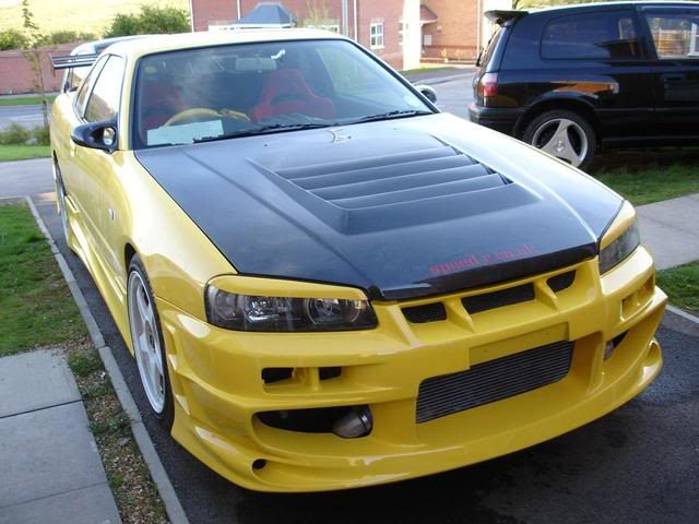 Luxury Sports Nismo Style Carbon Bonnet For Nissan Skyline R34 GTT