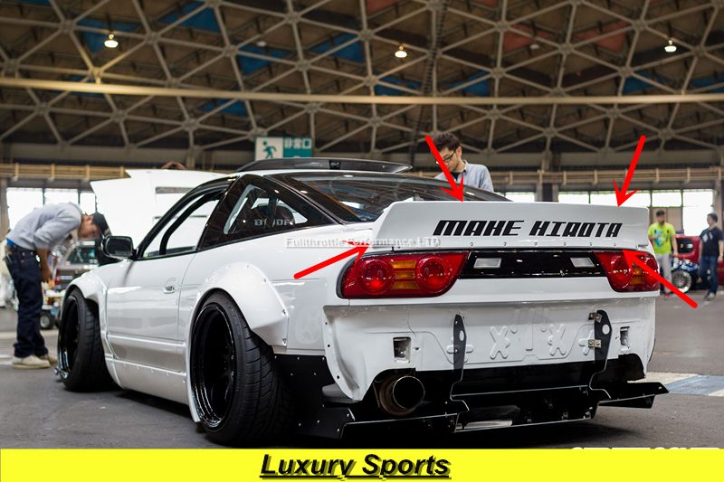 Luxury Sports Rocket Bunny Style Boot Spoiler For Nissan Silvia 180sx