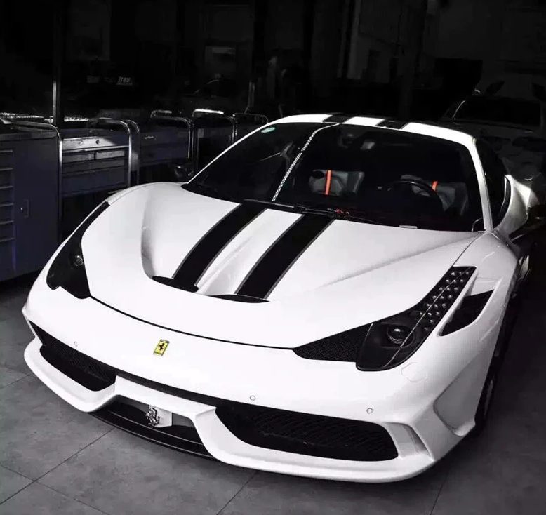 Luxury Sports SP Style Carbon Bonnet For Ferrari 458 -PP