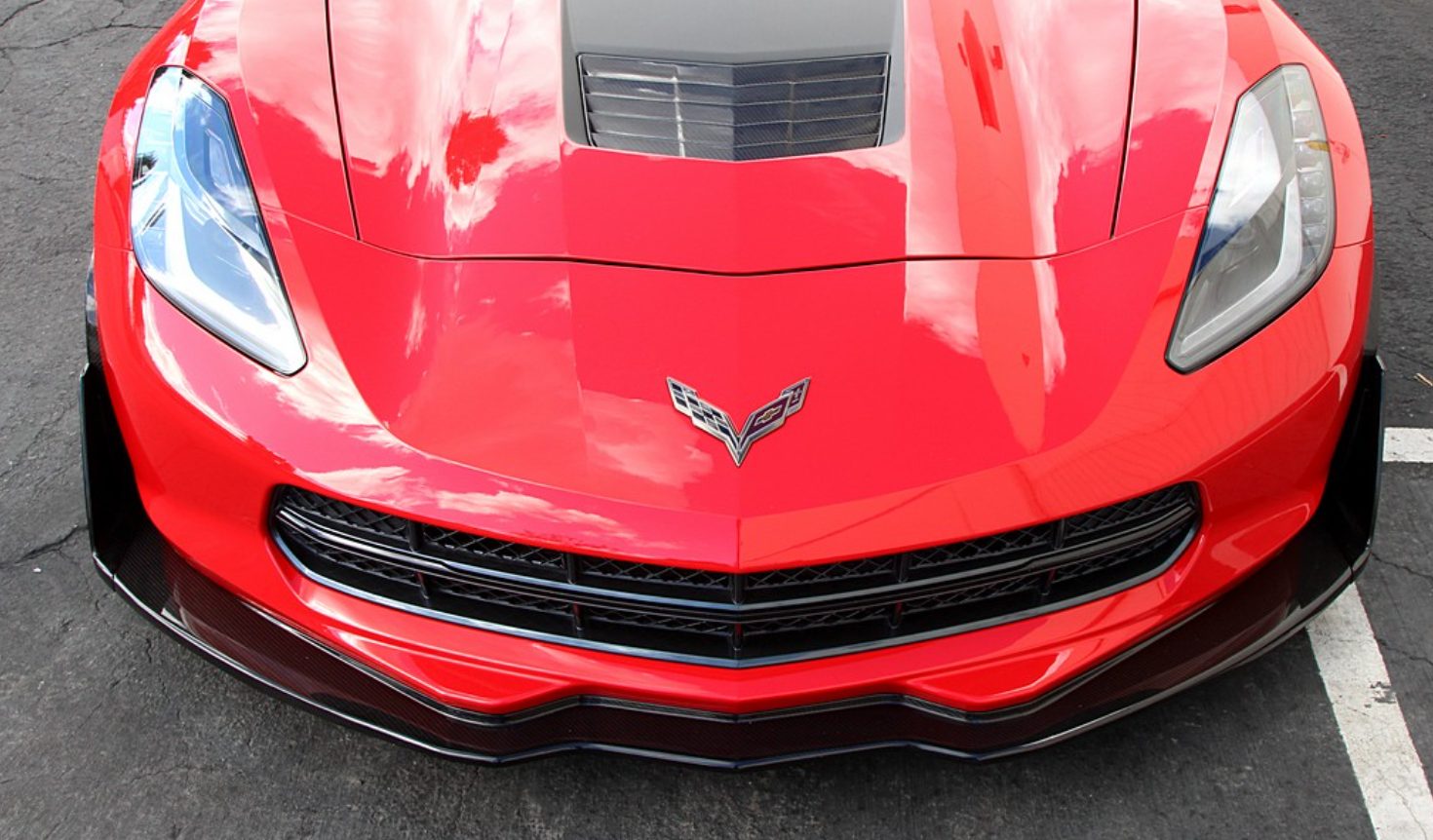 Luxury Sports APR Style Carbon Front Lip For Chevrolet Corvette C7 -PP