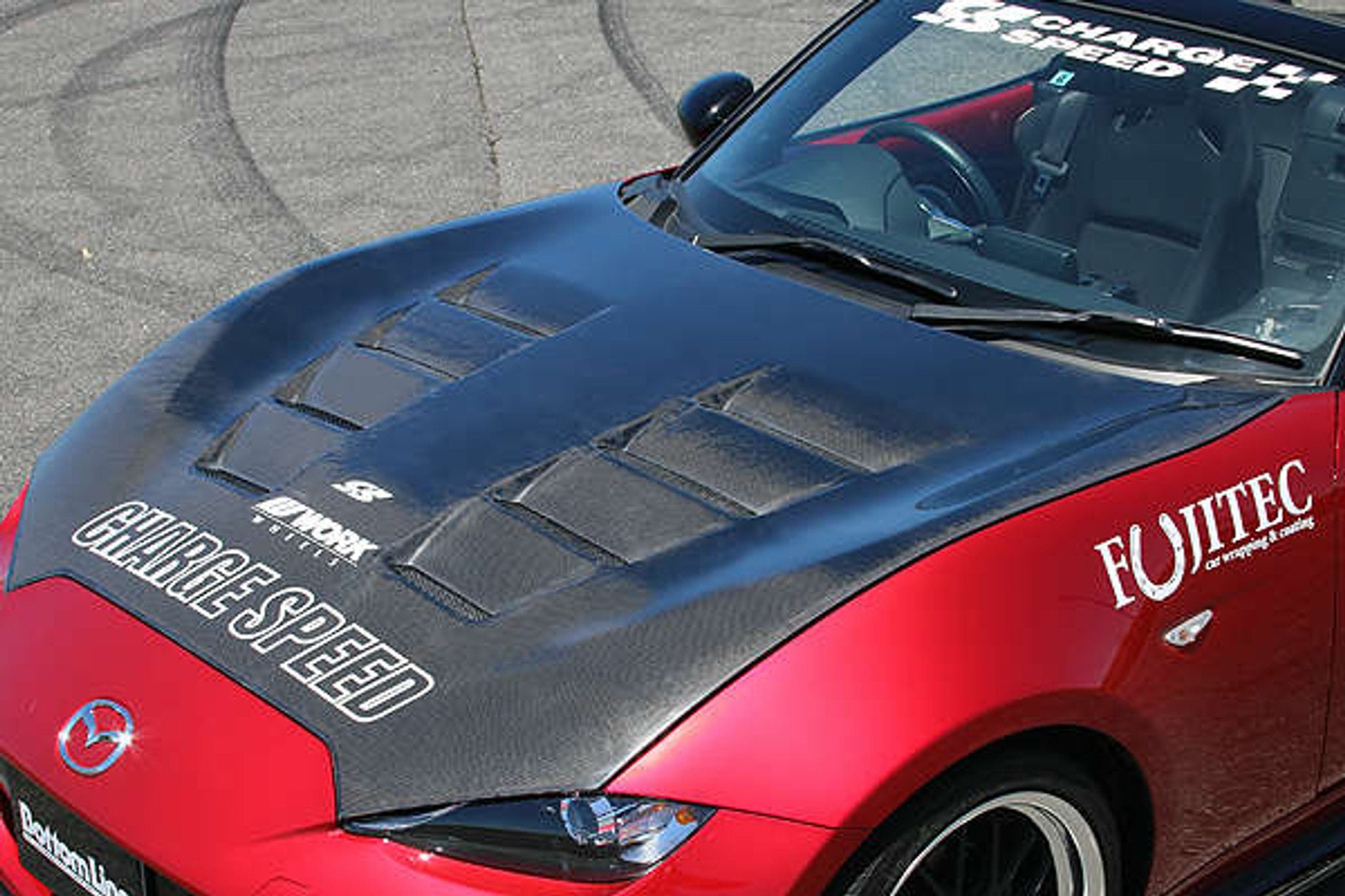 Luxury Sports Chargespeed Style Carbon Bonnet For Mazda Mx5 ND -PP