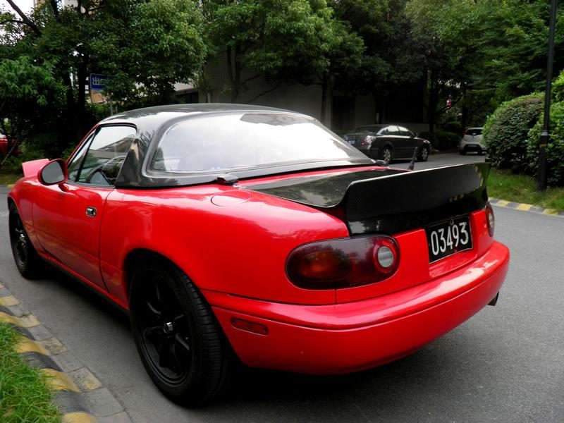 Luxury Sports Fiberglass Boot Lid Type 2 High Spoiler For Mazda MX5 NA