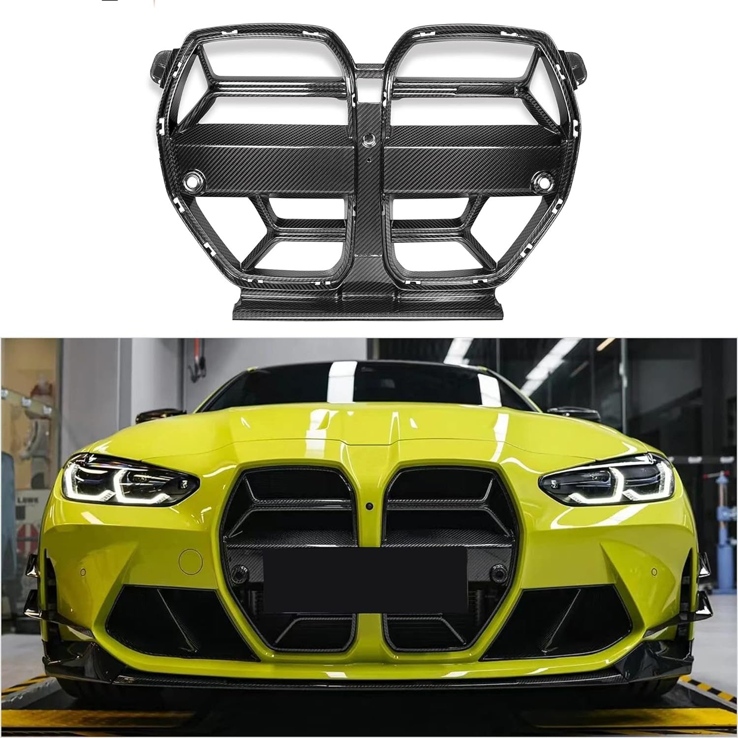 Luxury Sports CLS Style Dry Carbon Front Grill For BMW M3 M4 G80 G82 -PP