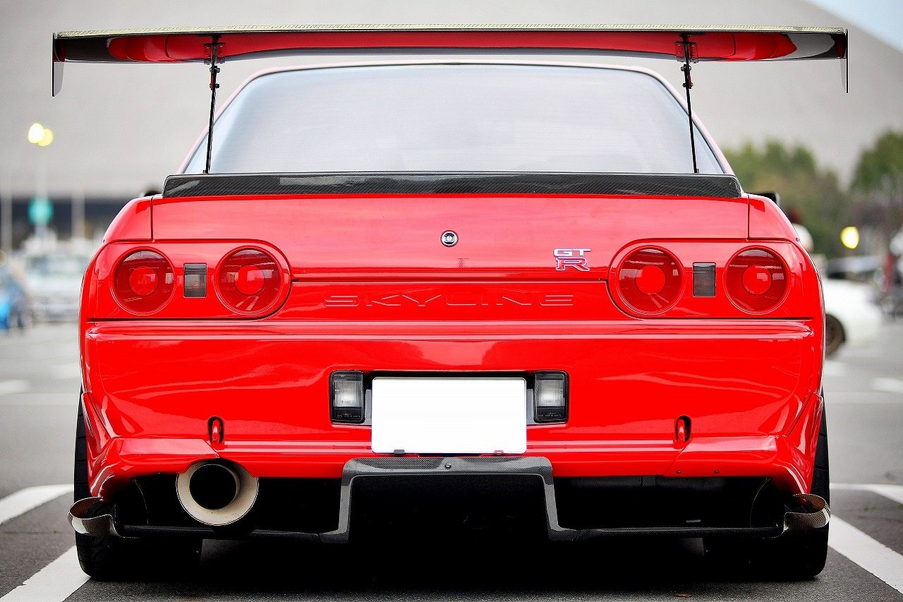 Luxury Sports Top Secret Style 5PCS Carbon Rear Diffuser Nissan Skyline R32 2DR