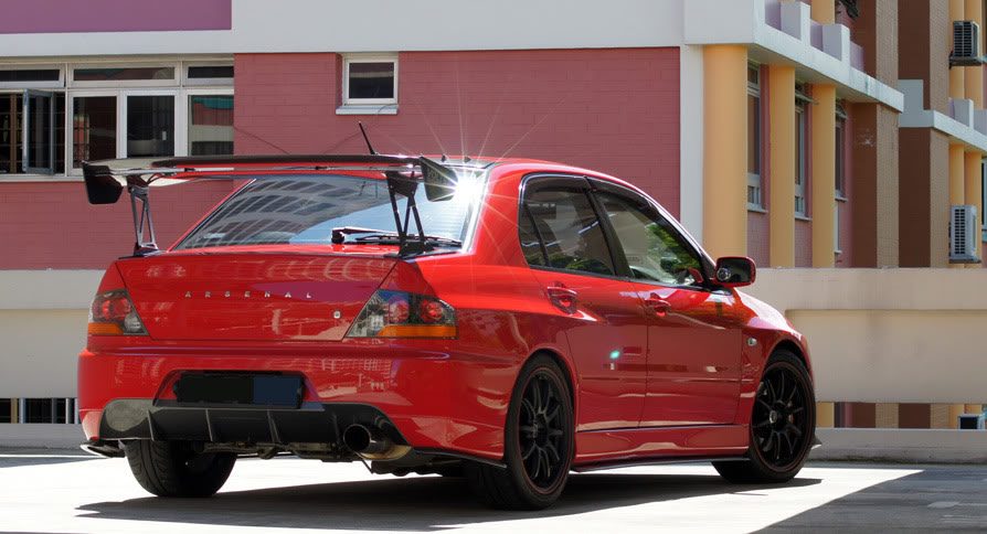 Luxury Sports Damd Style Side Skirts Extension For Mitsubishi EVO 7-9 Carbon