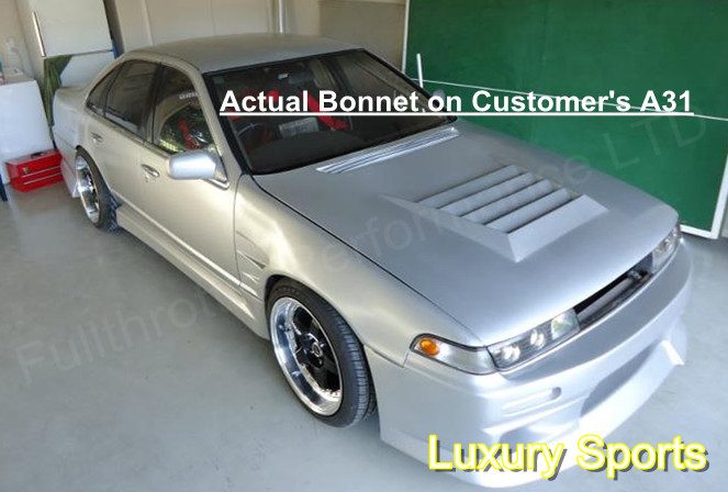 Luxury Sports Dmax Style Fiberglass Bonnet For Nissan Cefiro A31