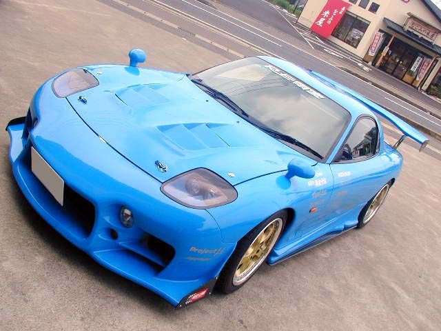 Luxury Sports RE Style Fiberglass Bonnet For Mazda RX7 FD