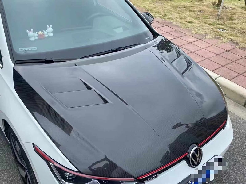 Luxury Sports Aspec Style Carbon Bonnet For VW Golf Mk8 GTI -PP