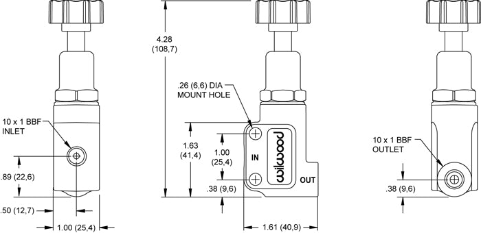 Wilwood Brake Bias Valve 260-12627