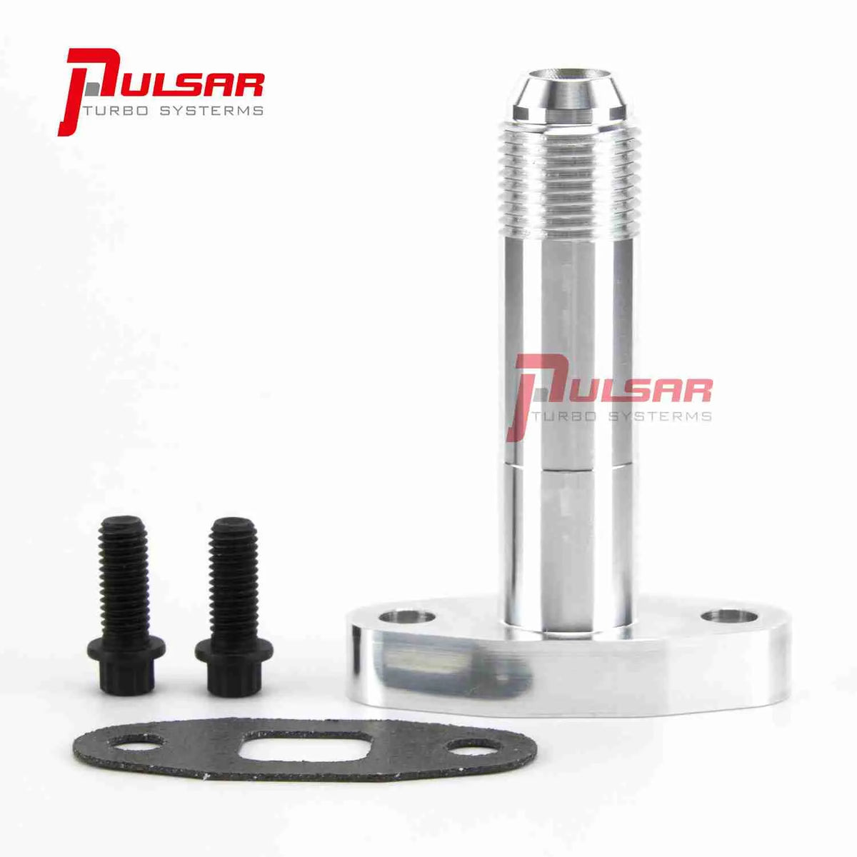 Pulsar '-10AN Extended Oil Drain Flange Kit — Precision T4/T67/T72/T76/T78 (PULSAR-FLC0010)