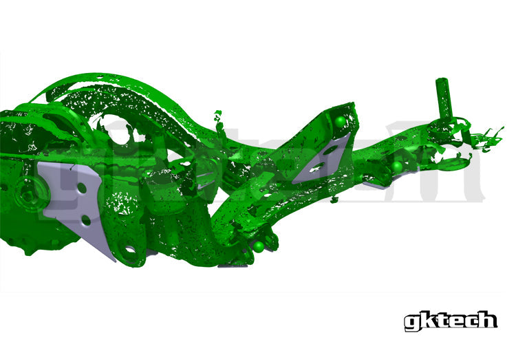 V2 S14/S15 200sx/Silvia subframe weld in reinforcement plates