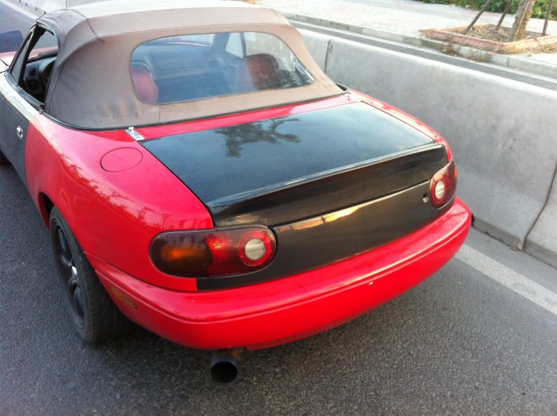 Luxury Sports Fiberglass Boot Lid Type 1 Low Spoiler For MX5 NA -PP